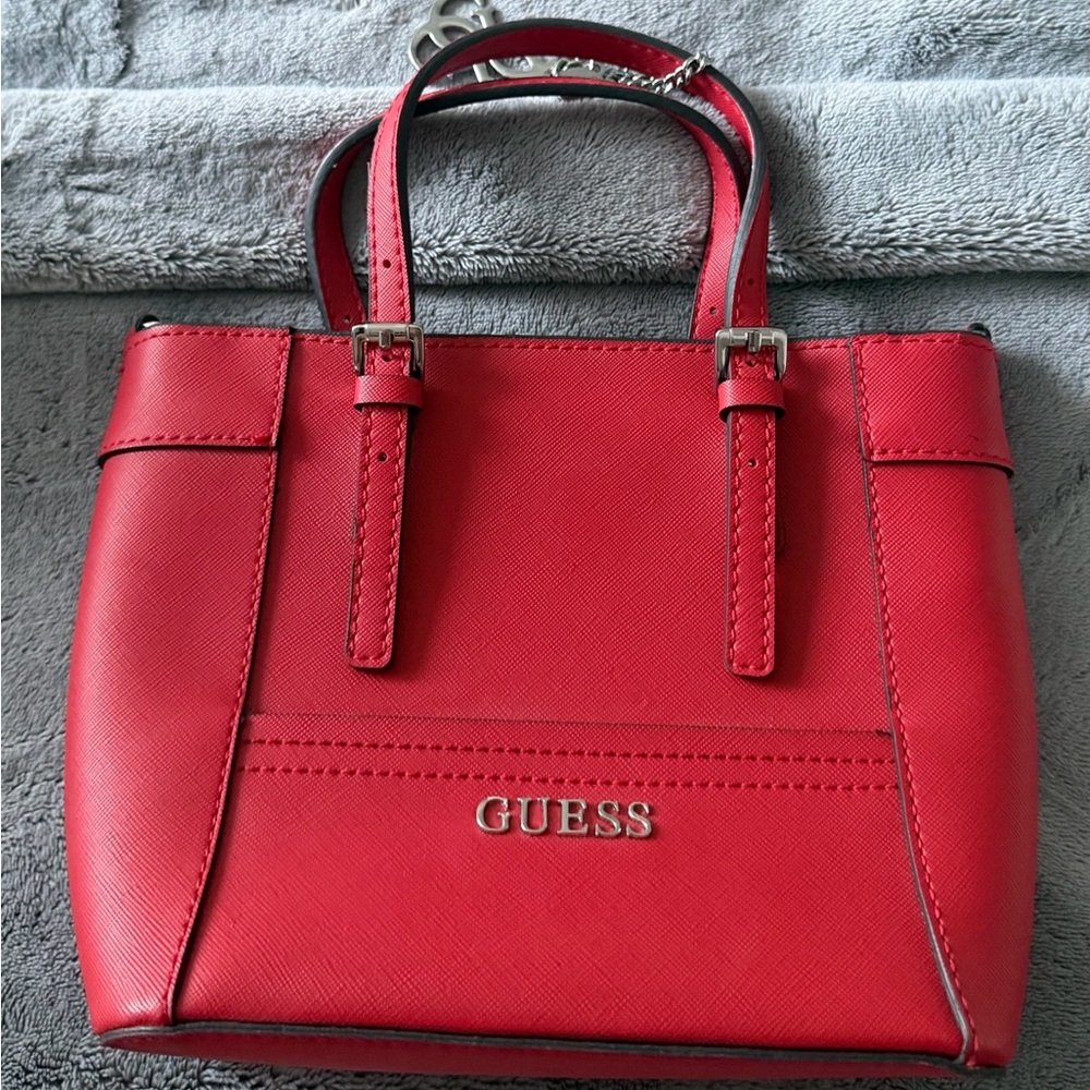 GUESS Cherry Red Tote Bag